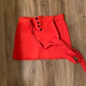 Red skirt from Urban Outfitters